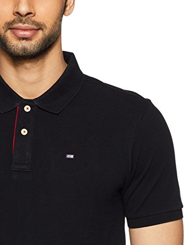 Image of Arrow Men's Solid Regular fit Polo (AREK0254B Black S)