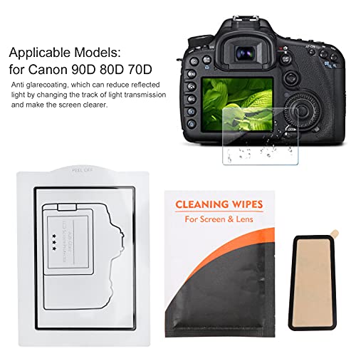 Protetor de Tela LCD de Câmera de 0,3 Mm, Capa Protetora de Tela LCD de Câmera Antirreflexo Com Lenç