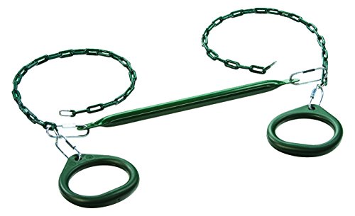 CREATIVE CEDAR DESIGNS Standard Trapeze bar W/Rings - Green, One Size