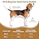KYG Hunde Autositz Extra Stabiler Wasserdichter Rutschfester Haustierautositz Kratzfester mit 4 Befestigungsgurten für die Rückbank Verstärkter Hundesitz Auto M（58 x 55 x 36cm）