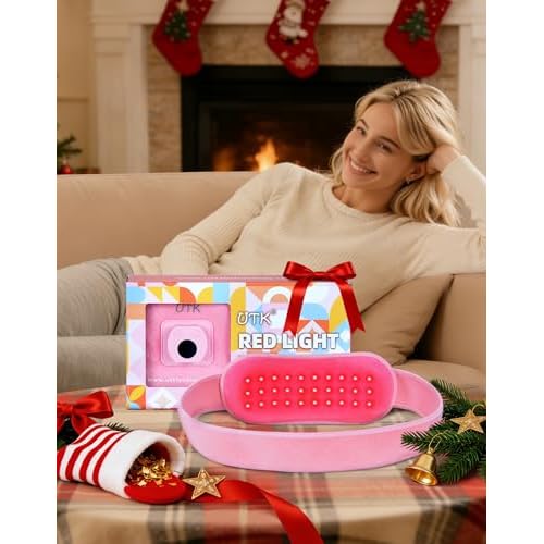 UTK Red Light Therapy for Body Pain Relief,850&660 nm Wavelengths Red Light, Deeper Infrared Therapy for Neck,Knee, Wrist, Arm,Joint,Muscle,6 Power Modes, FSA-HSA Eligible,Christmas Gift for