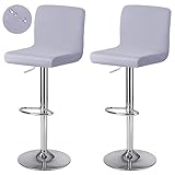 Photo Gallery levoberg fodera per sgabello da bar con schienale impermeabile, copertura per sedia da pranzo girevole per seggiolone da bar, estensibile, 2 pezzi, grigio chiaro Photo Gallery levoberg fodera per sgabello da bar con schienale impermeabile, copertura per sedia da pranzo girevole per seggiolone da bar, estensibile, 2 pezzi, grigio chiaro