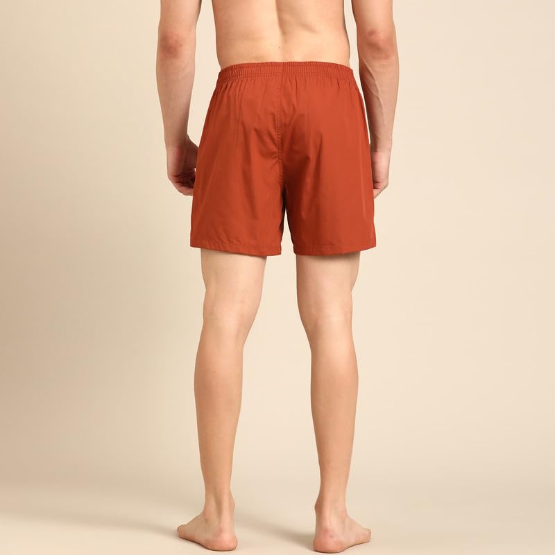 Image of Pepe Jeans Men's Solid 100% Cotton Regular Fit Long Boxer Shorts | Classic Comfortable Innerwear Long Boxer for Everyday & Lounge Wear | Soft Breathable Fabric | Elastic Waistband | All-Day Comfort