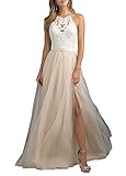 abendkleider tulln Aurora dresses Damen Tüll Ballkleid Abendkleider Elegant für Hochzeit Spitze Brautjungfer Kleider