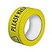 Produktbild Sicherheitsabstand einhalten 2 Meter soziales Distanz-Bodenmarkierungsband, schwarzes und gelbes Bodenband im Freien - Bitte Sicherheitsabstand einhalten, 33 Meter lang. (1roll)
