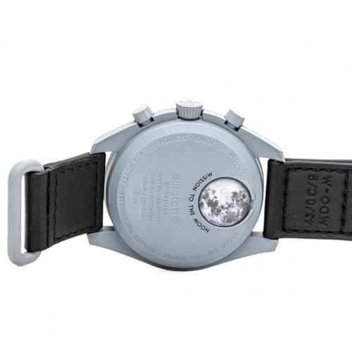 Image of Omega x Swatch Moon Swatch Mission to The Moon Speedmaster Black - New, SO33M100, Unisex, Black, Modern