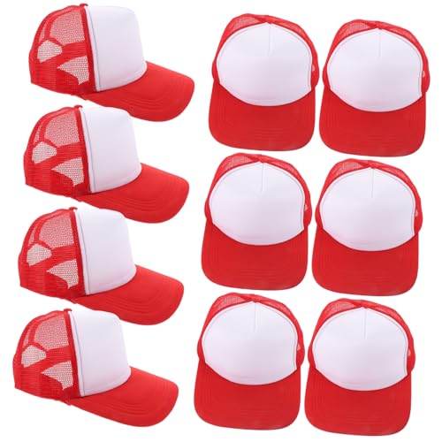 Gorras de béisbol de malla roja para evitar el calor y la deformación del accesorio diario