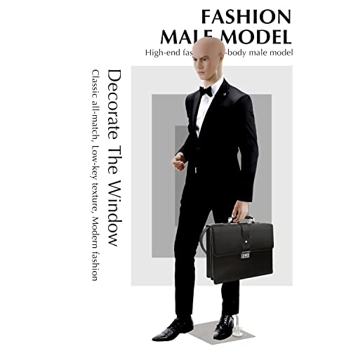 Hcy Mannequin Body, Male Mannequin Full Body 73 Inch Model Mannequin Stand Dress Form Sewing Dress Adjustable Dress Mannequin Clothing Form Mannequin Display Head Arm Rotation Metal Base thumb #1