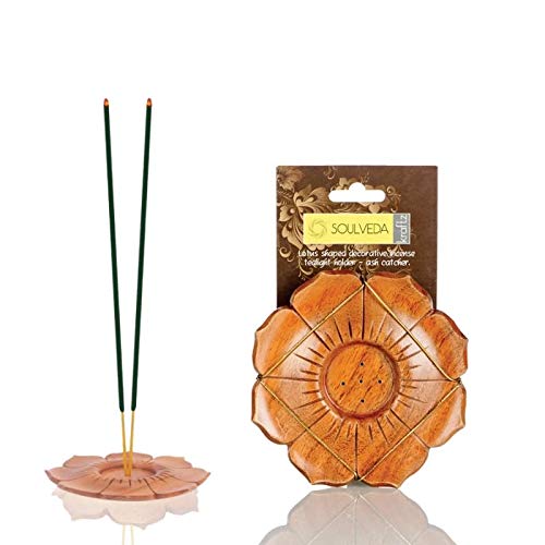 Cycle Pure Soulveda Wooden Agarbatti Stand with Ash Catcher | Decorative Floating Tealight Holder | Handmade Incense Sticks Holder | Lotus Shape Dhoop Stick Holder | Can be Used in Home & Temples (B07NYPWNK8) Amazon Price History, Amazon Price Tracker