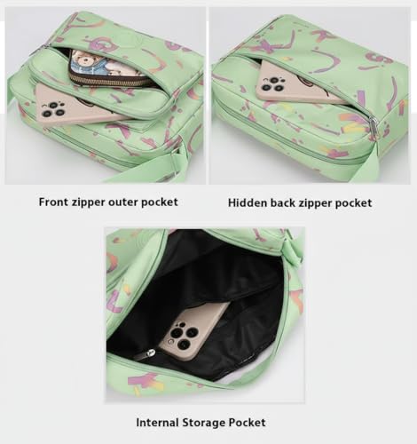 Image of WildHorn Sling Bag for Women | Polyester Crossbody Bag | Multi-Compartment Shoulder Bag | Lightweight Travel & Daily Use Bag