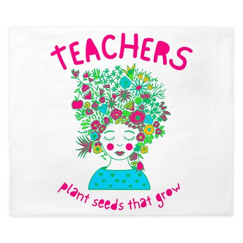 CafePress Back to School Teacher Garden Lover T Shirt King Duvet Cover, Printed Comforter Cover, Unique Bedding