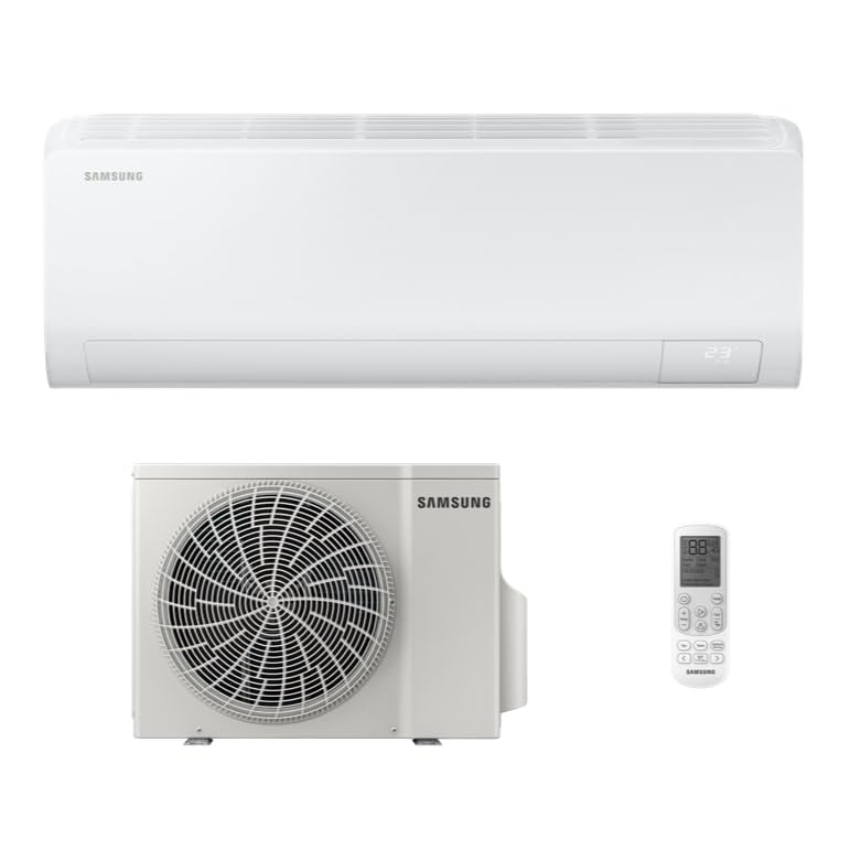 Samsung Luzon S2, Climatizzatore Monosplit in Pompa di Calore, 12000 BTU, SmartThings e Intelligenza Artificiale, WiFi, GAS R32, AR50F12C1BHNEU+AR50F12C1BHXEU, [Efficienza energetica A++/A+]