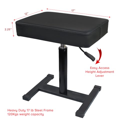 Image of Kadence NK602 Touring Series Hydraulic Keyboard & Piano Bench, Black
