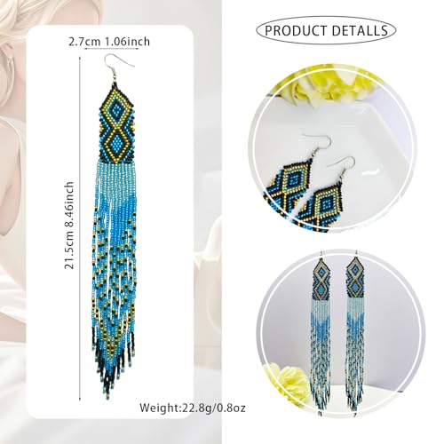 Black and Gold Tassel Earrings, A Beautiful and Sophisticated Accessory for Women, Ideal for Day or Night4