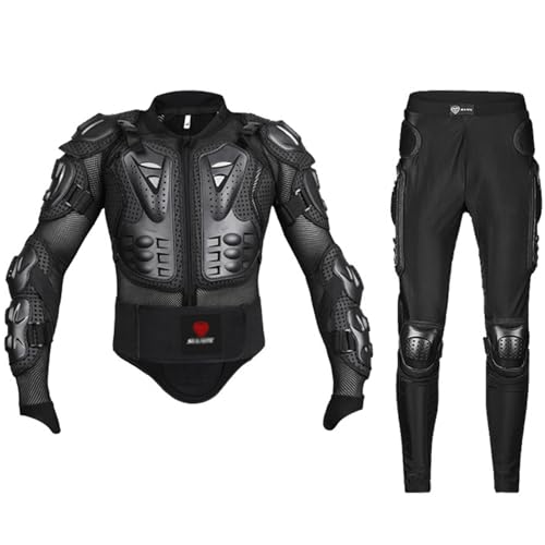 Kcolic Chaqueta De Motocicleta Armadura De Cuerpo Completo, Protección del Pecho Equipo De Moto De Cross para Hombres Equipo De Motocicleta Armadura Motocross MTB Racing Off Road C,XL.