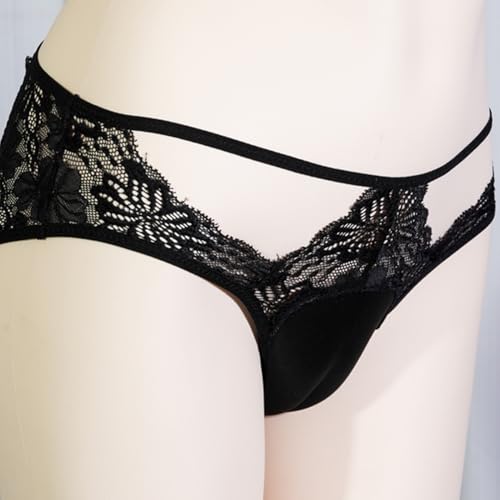 ABAFIP Men's Hiding Gaff Panties Crossdresser Thong Lace Hollow Out Shaping Panty Crossdressing Lingerie3