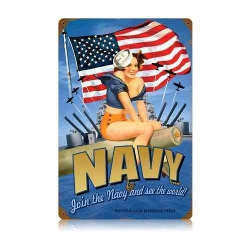 Tarfy Navy Pin Up Allied Military Negozio di Barbecue da tè per tè pomeridiano con caffè in Stile retrò