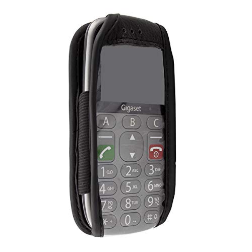 caseroxx Leather-Case with belt clip compatible with Gigaset GL390 / GL395 made from genuine leather - Image 2