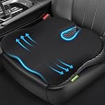 AUVON Keilkissen fürs Auto Stuhl mit U-Form-Design zur Sitzerhöhung & Haltungssupport, Memory Foam Sitzkissen-Auto zur Linderung von Steißbein-, Rücken- und Ischiasschmerzen, rutschfeste Unterseite