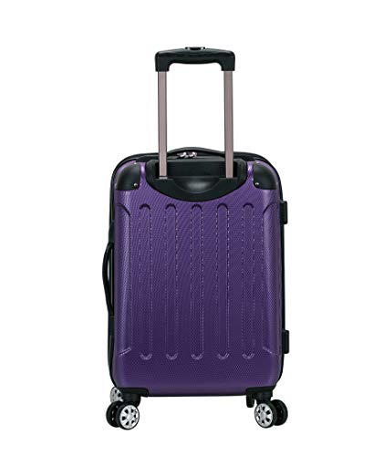 Image of Rockland London Hardside Spinner Wheel Luggage, Purple, 3-Piece Set (20 /24 /28)