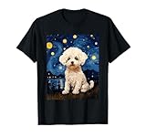 Photo Gallery bichon frisé cane notte stellata van gogh art lover maglietta Photo Gallery bichon frisé cane notte stellata van gogh art lover maglietta