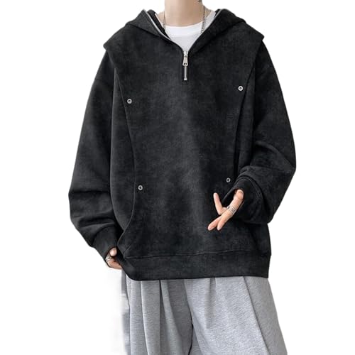 Men's Tie-Dye Hoodie Loose Fit Sports Style Spring Autumn