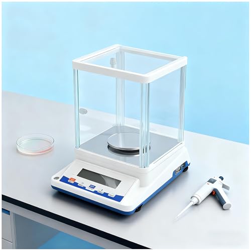 SHEUAO 0.001g/0.001g Balanza Analítica Electrónica Báscula De Laboratorio De Alta Precisión De 1mg/0.1mg Balanza Científica Balanzas De Joyería Balanza De Cocina Dorada Balanza 0.001g/210g