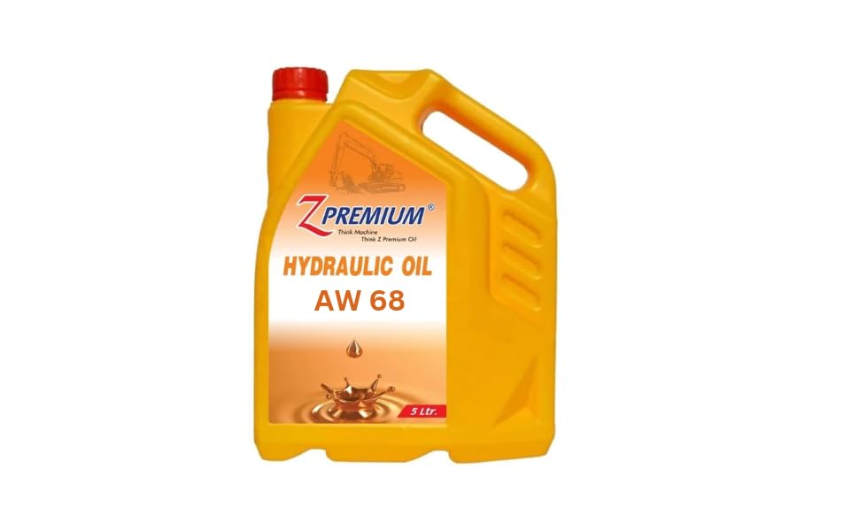 Image of ZPremium Hydraulic Oil AW 68 High-Performance Hydraulic Oil Superior Anti-Wear Lubricant for Industrial Machinery and Compressors 5 Ltr.