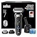 Braun Series 7 Rasierer Herren Elektrisch, Elektrorasierer, 60 Min. Akku, 4in1 SmartCare Center, +2 Aufsätze, Kabelloser Nass- & Trockenrasierer Männer, Wasserdicht, Made in Germany, 72-C7650cc, Gold