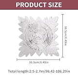 8 Pcs Christmas Ceiling Decorations Indoor,Hanging Foil Garland Xmas Tree Garlands Holiday Party Supplies,House Roof Decoration Accessories Bars Swirl Festive Streamers,for Outdoor Decor (Silver) - Image 2