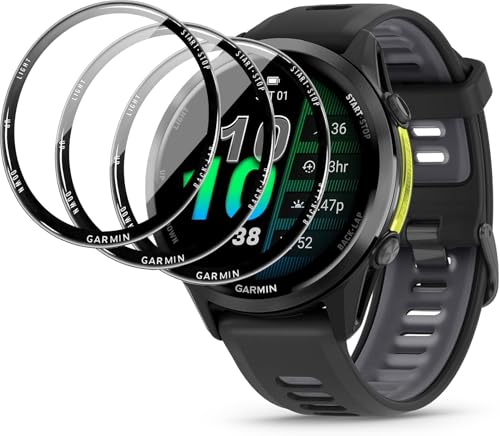Murmure [Garmin Forerunner 970 47mm�p�X�N���[���v���e�N�^�[3���p�b�N] HD�N���A3D�J�[�u���h�~PET�\�t�g�X�N���[���v���e�N�^�[�t�B����[�t���J�o�[]�^�b�`�Z���V�e�B�u