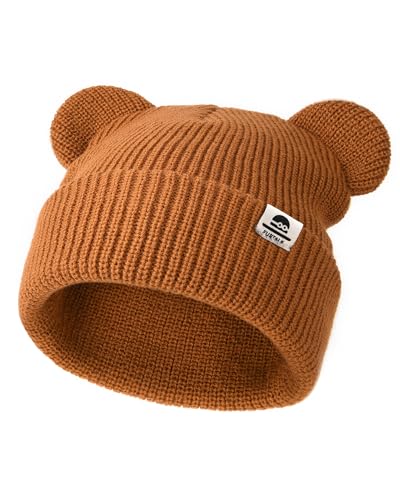 FURTALK Baby Beanie Winter Mütze mit Bärenohr für Säugling...