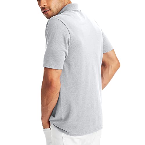 Image of Hanes Men's X-Temp Short Sleeve Polo Shirt, Midweight Men's Shirt