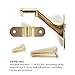 Polished Brass 3002 Handrail Mounting Bracket for Wood Wall Railing