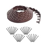 EasyFlex 3210RDE-100C Scallop No-Dig Landscape Edging, 100', Red
