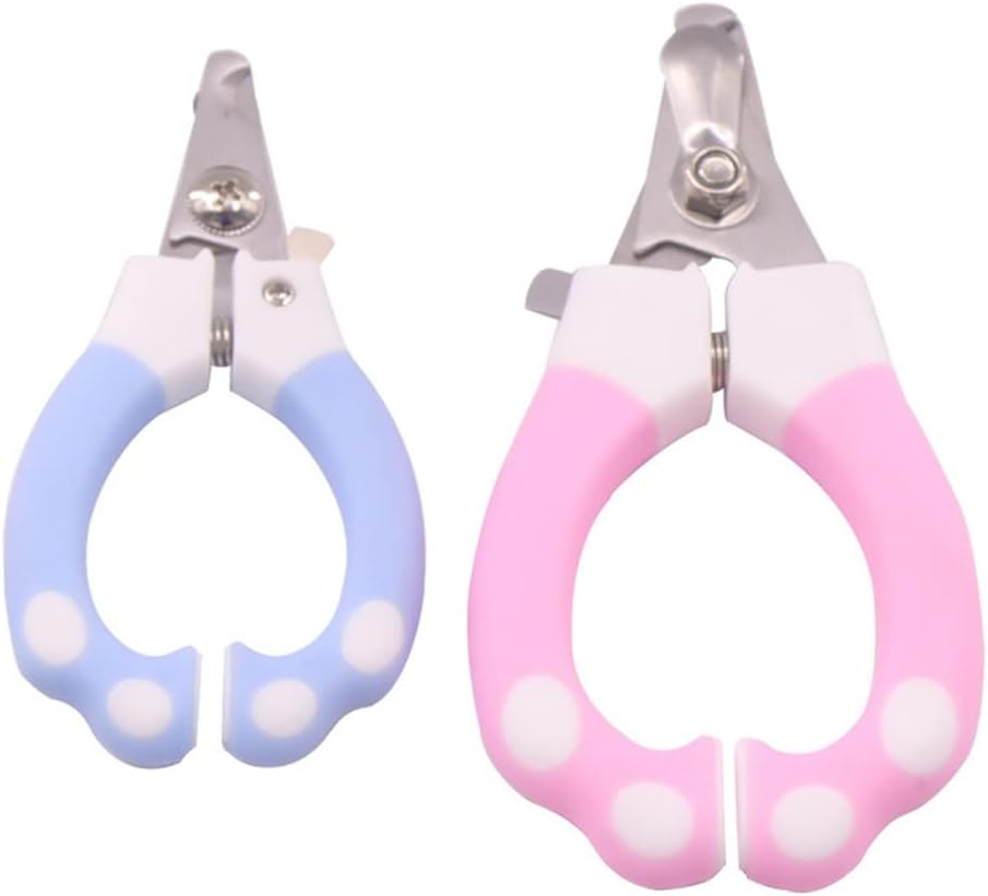 Professional Pet Cats Dog Nail Cutter Stainless Steel Grooming Scissors Clippers Claw Grinders(D)