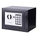 DONAU TECH Digitaler Mini Tresor 4,6L / 23 x 17 x 17 cm/Manuell-digitaler Elektronischer Safe Klein Möbeltresor/mit Digitaler Passwort & 2 Sicherheitsschlüssel Tresor/Schwarz