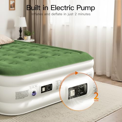 Zearna 2025 Upgraded Queen Air Mattress with Built in Pump の商品画像 2
