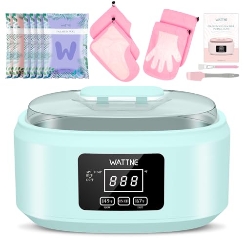 Paraffin Wax Machine for Hand and Feet -Paraffin Wax Warmer Moisturizing Kit Auto-time and Keep Warm Paraffin Hand Wax Machine for Arthritis(Green)