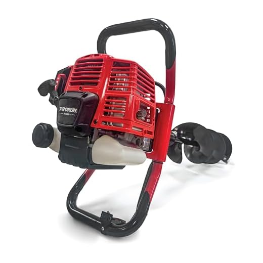 PRORUN 51.7cc One Person Gas-Powered 2-Cycle Earth Auger with 8-in. x 30-in. Bit