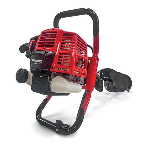 PRORUN 51.7cc One Person Gas-Powered 2-Cycle Earth Auger with 8-in. x 36-in. Bit