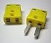 Mini K-Type Thermocouple Wire Connector, Cable Connector, 5 Sets Pairs Male and Female Type K Plugs