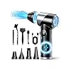 Soplador de Aire Comprimido – 310,000 RPM Soplador de Aire Inalámbrico con Luz LED, Ventilador Turbo Ajustable de 4 Velocidades, Soplador de Aire Eléctrico de Súper Potencia para Computadora