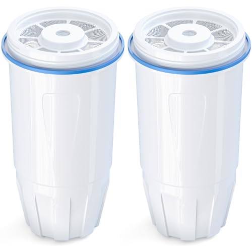 Upgraded Water Filter Replacement Fit for Zero Pitcher and Dispenser ZR-001 ZR-004 ZP-006 ZR-017, Five-Stage Filter System, Effectively Reducing Lead, Chromium, and Contaminants, 2 Packs, By BOGDA