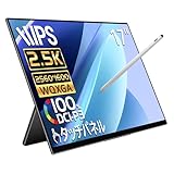 モバイルモニター EHOMEWEI 2.5K 17インチ WQXGA 2560x1600 100% DCI-P3 薄型 5mm ゲーミング モニター タッチパネル タッチペン スピーカー内蔵 ブルーライトカット ケース付 メーカー3年保証 RQ-170PW
