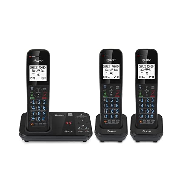 AT&T GL2113-31 Cordless Phone with Smart Call Blocker, Bluetooth Connect to Cell, Answering Machine, Full-Duplex Speakerphone