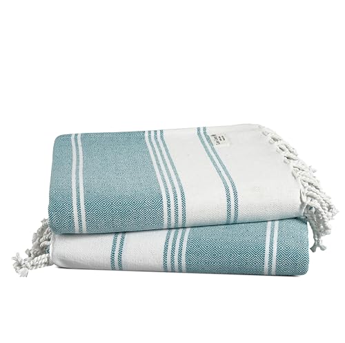 LANE LINEN Turkish Beach Towels, 2 Pack Extra Large Beach Towel