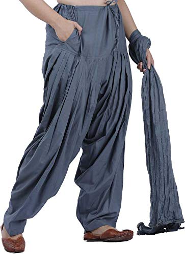 abrav Cotton Patiala Salwar and Dupatta Set, Pleated Design, Traditional Indian Wear-picture-37