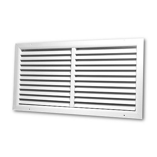 WDP Lüftungsgitter 600x300 | weiß | Aluminium | mit Verstrebung und festen Lamellen