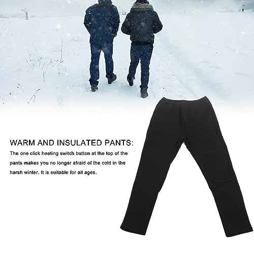 Calças aquecidas de inverno Glomora, controle de temperatura elétrico de 3 níveis, quente de inverno